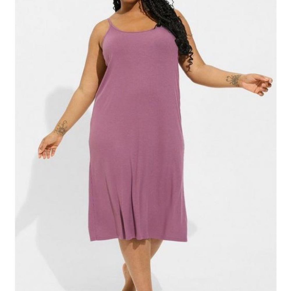 TORRID 3X Super Soft Rib Cami Lounge Gown